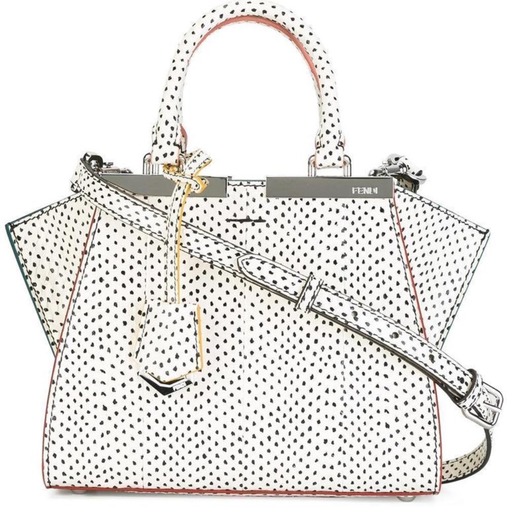 Fendi 2Jours Python Leather Satchel - Picture 1 of 4